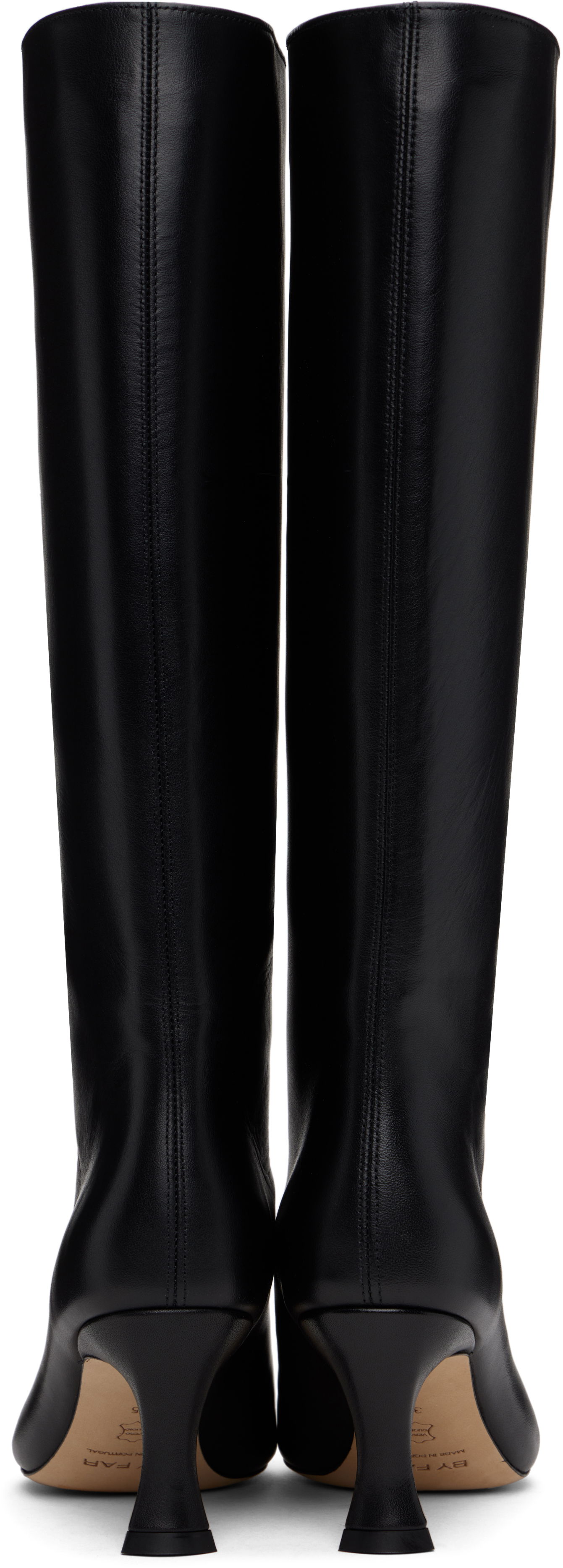 Sneakers og sko BY FAR Stevie 42 Tall Leather Boots Sort | 21PFSVIDBLSMC, 1