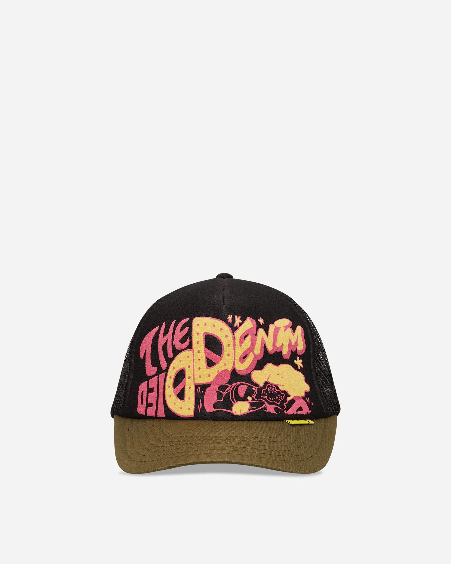 Kasket KAPITAL TH.D.D. The Denim Graphic Trucker Cap Flerfarvet | K2506XH547 BLKXKHA, 1