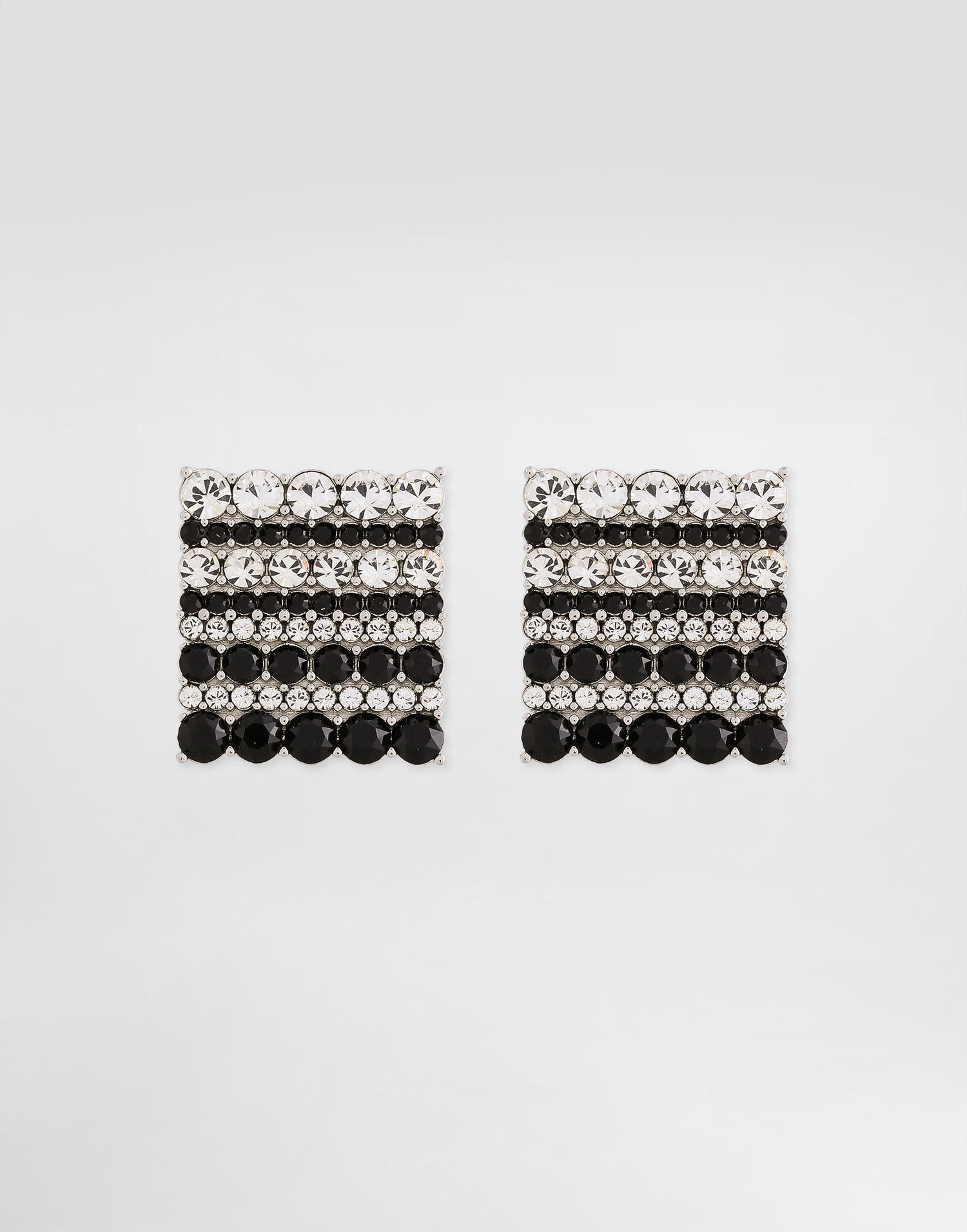 Smykker Dolce & Gabbana Dolce & Gabbana Crystal Striped Square Cufflinks Flerfarvet | WFR1I1W111187655, 0