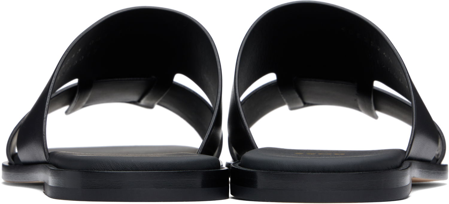 Sneakers og sko BOSS BOSS Buffed Leather Sandals Sort | 50539243, 1