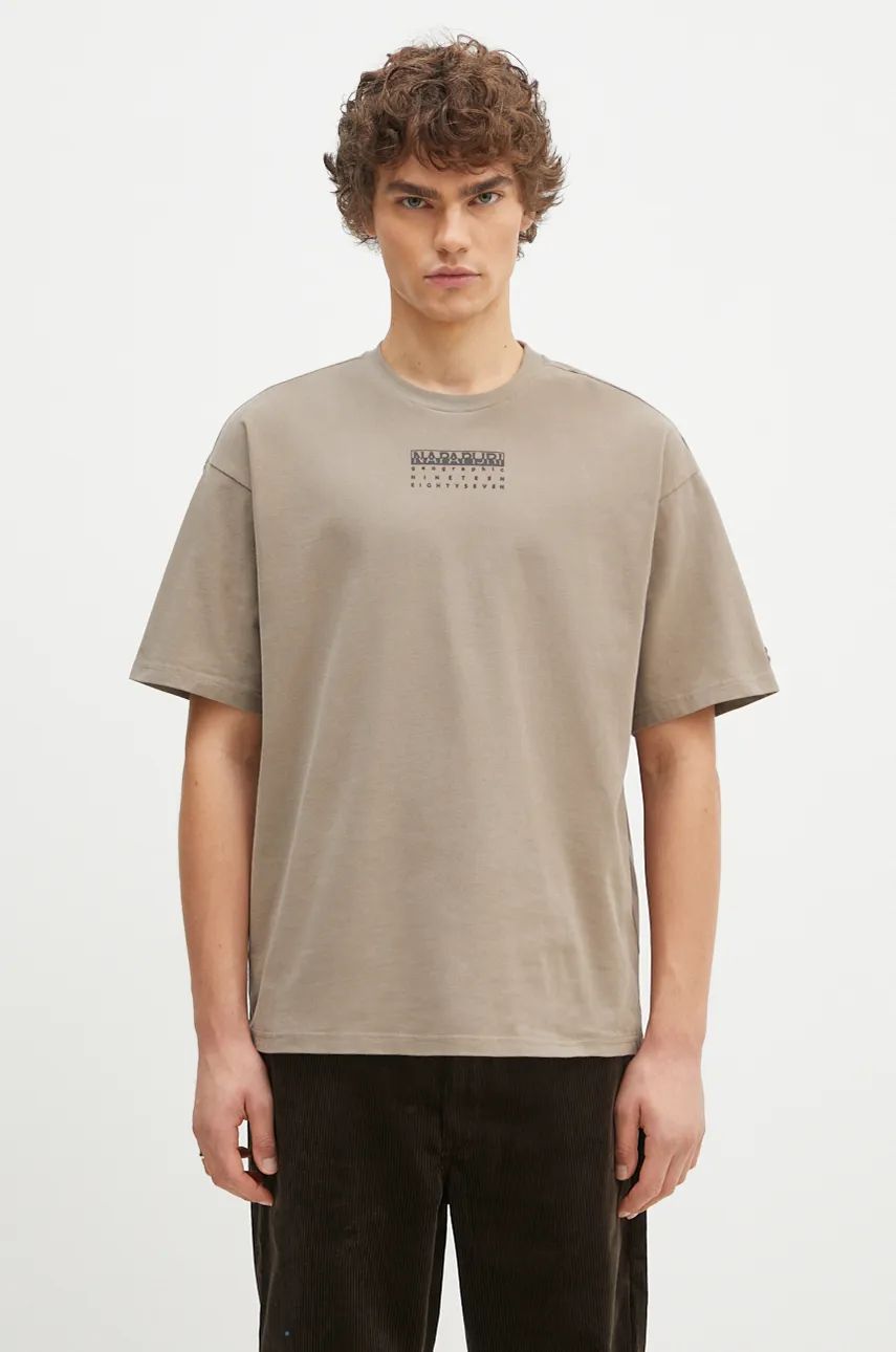 T-shirt Napapijri T-Shirt With Print Beige | NP0A4I6QN1K1, 0