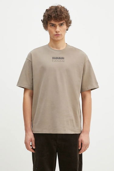 T-shirt Napapijri T-Shirt With Print Beige | NP0A4I6QN1K1, 0