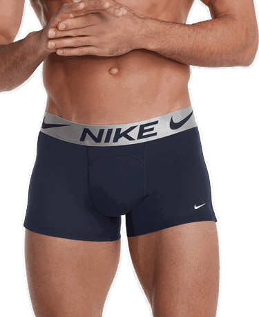 Boksere Nike Boxers Cotton Modal Long Blå | ke1021-940, 1