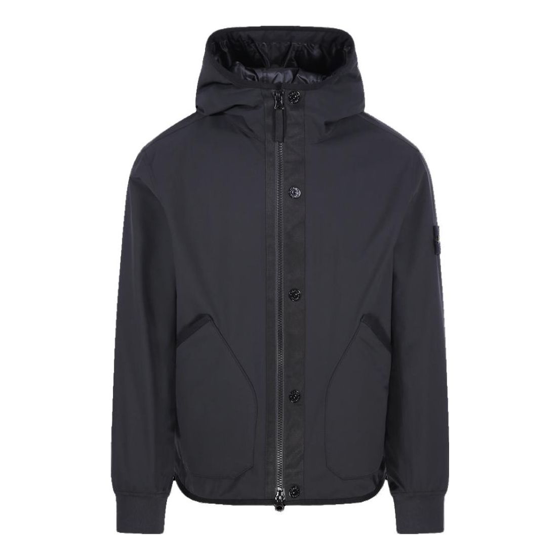 Vindjakke Stone Island Shell R Hooded Jacket Sort | 791541027-V0029, 0