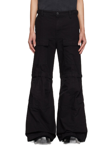 Cargo bukser Balenciaga Flared Cargo Pants Sort | 768810-TKP27-1000
