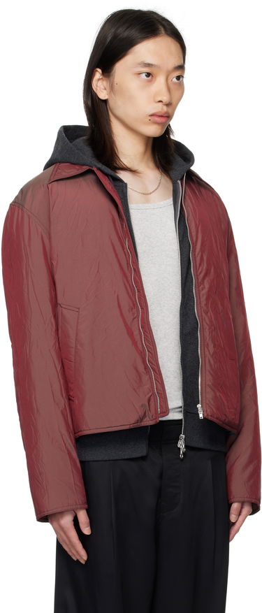 Jakke OUR LEGACY Our Legacy Slight Hooded Jacket Bourgogne | M4251SS, 1