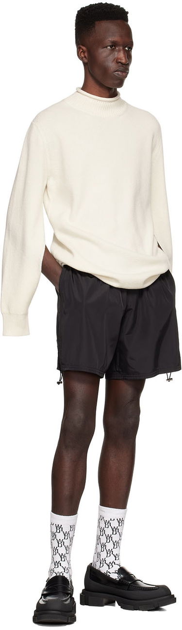 Sweater We11done Cashmere Mock Neck Sweater Hvid | WD-KT1-22-653-U-IV, 3