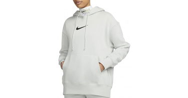 Sweatshirt Nike Oversized Fleece Pullover Hoodie Grå | fd0892-034, 1
