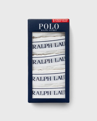 Boksere Polo by Ralph Lauren CLASSIC TRUNK-5 PACK Hvid | 714864292010, 2