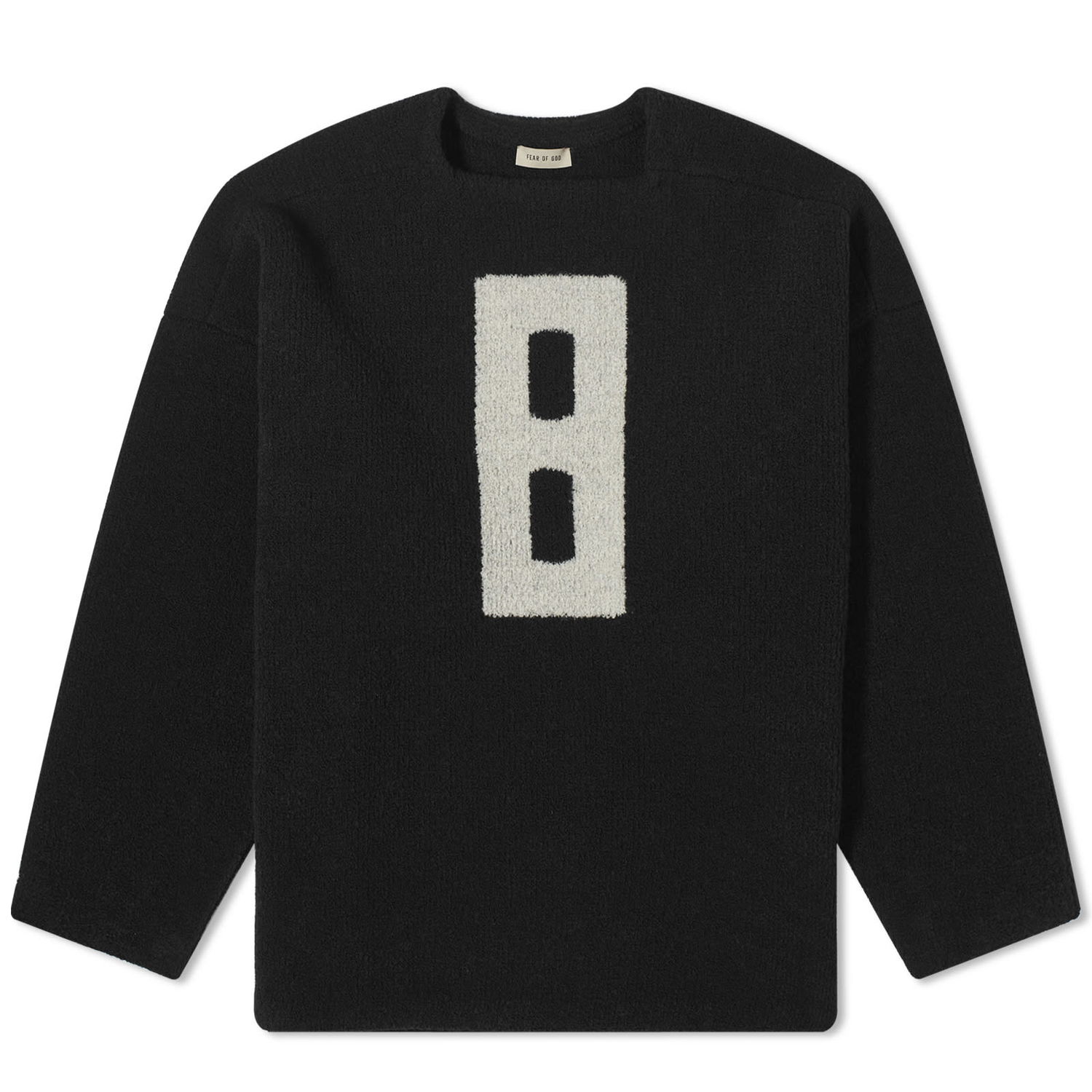 Sweater Fear of God Boucle Relaxed Jumper Sort | FG820-0127WOL-001, 0