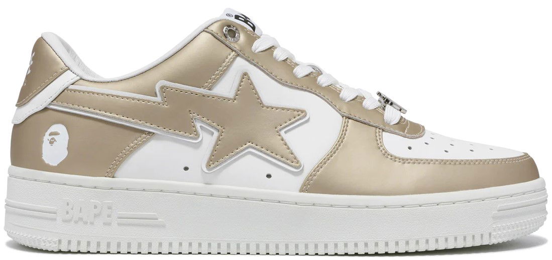 Sneakers og sko BAPE Bape Sta Gold #4 Beige | 0ZXSHM191053L-GOLD, 0