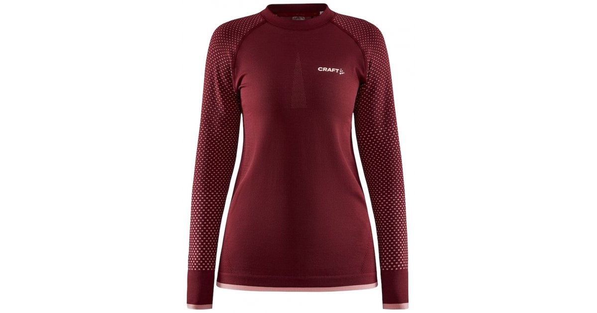 T-shirt Craft ADV Warm Fuseknit Intensity Top Bourgogne | 1909735-488718, 1