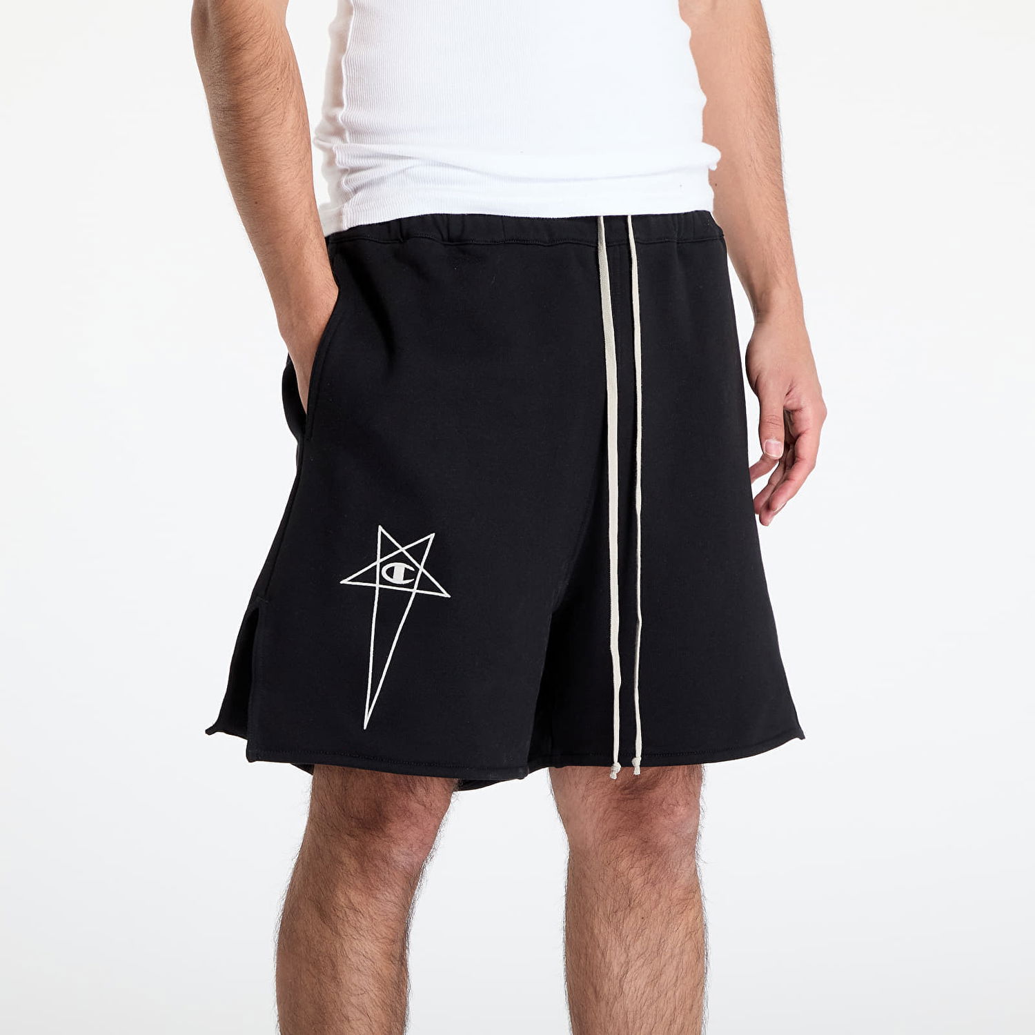 Shorts Rick Owens DRKSHDW x Champion Shorts Sort | CM01E1683 CHFE 09, 1