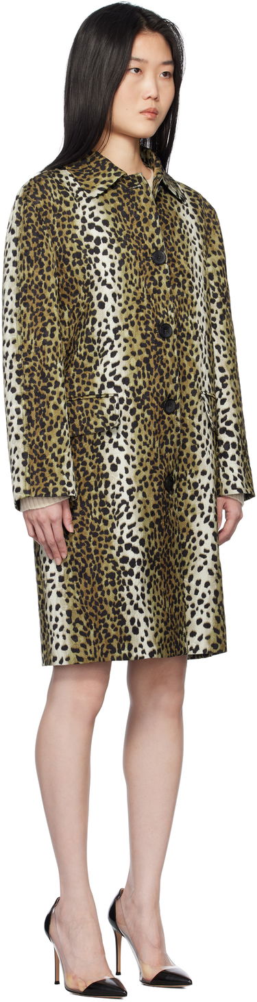 Frakker Blumarine Blumarine Printed Jacquard Coat Brun | P522S093A, 1