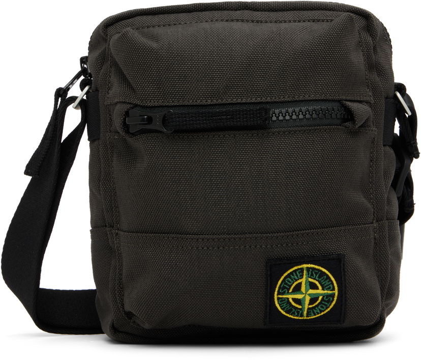 Skuldertaske Stone Island Resin Treated CORDURA 1500 Crossbody Pouch Grøn | K2S15 9200011 S0075