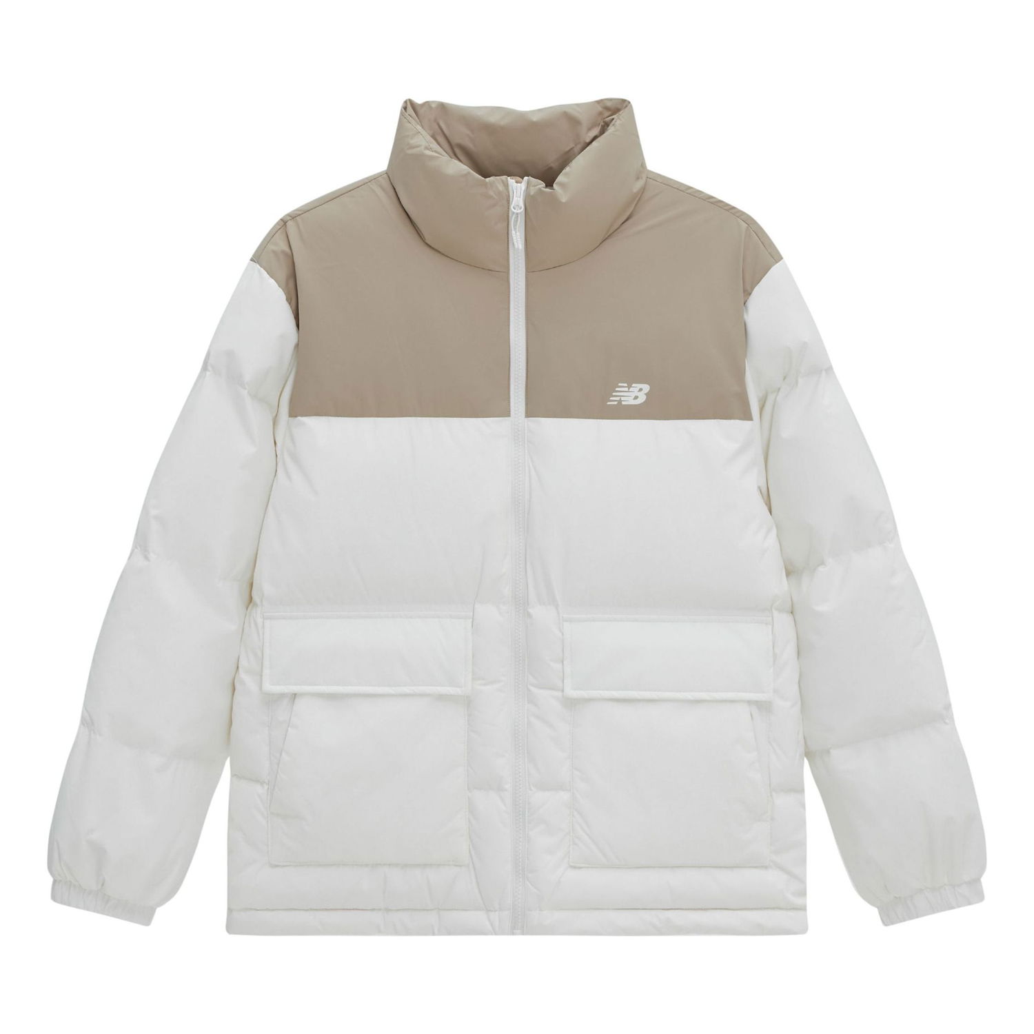 Parka New Balance Academy Puffer Down Jacket Beige | AMJ34304-CIC, 0