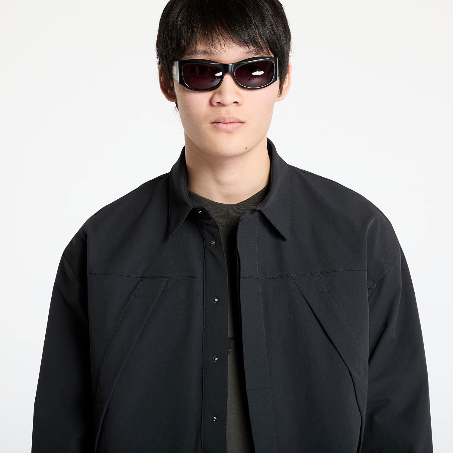 Skjorte ROA ROA Utility Overshirt Sort | RBMW0372FA264 BLK0001, 1