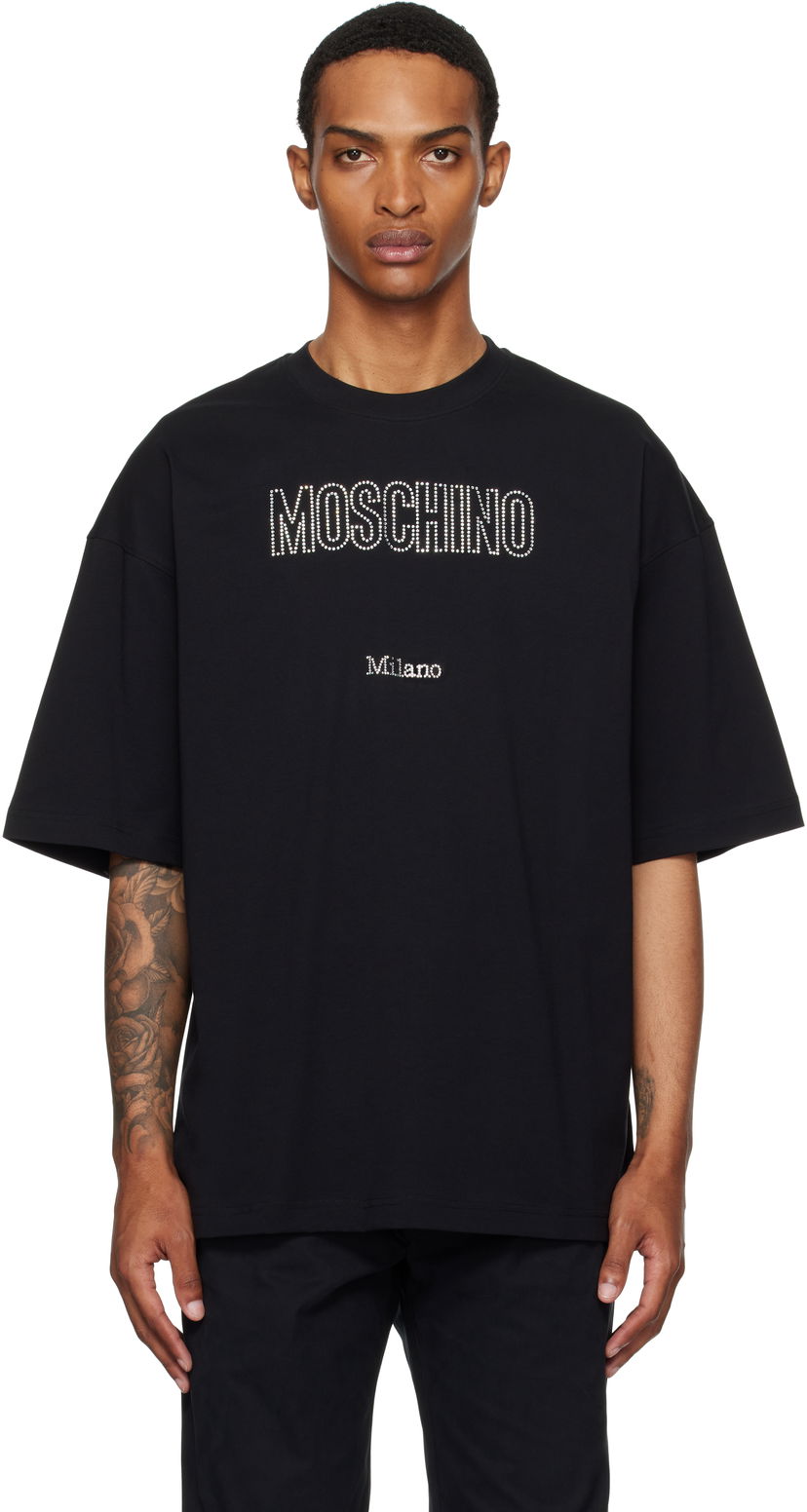 T-shirt Moschino Moschino Organic Decorated T-Shirt Sort | 252ZZ071052411555