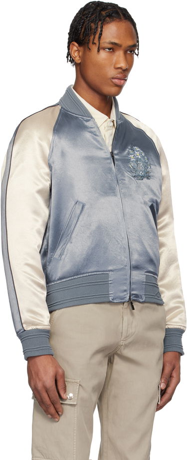 Bomberjakke Burberry Burberry EKD Satin Bomber Jacket Blå | 8101089, 4