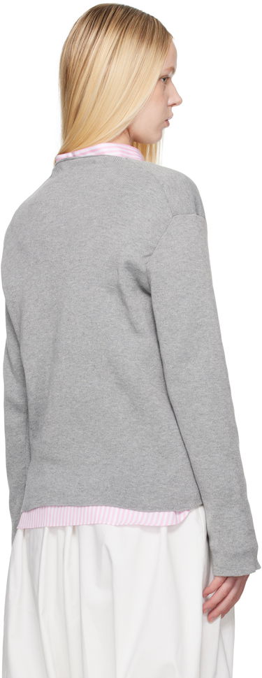 Sweater Comme des Garçons Comme des Garçons Shirt Geometric Cutouts Sweater Grå | FO-N002-S25, 2