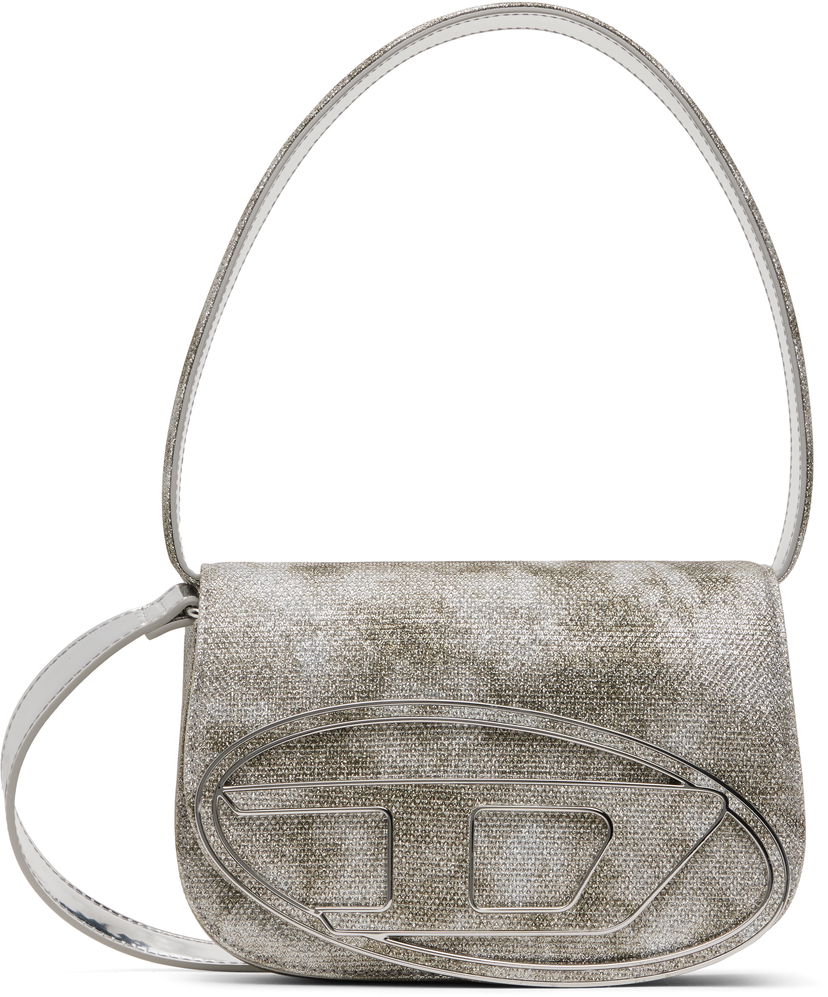 Håndtaske Diesel Diesel 1DR Glitter Shoulder Bag Metalisk | X08396 P2197