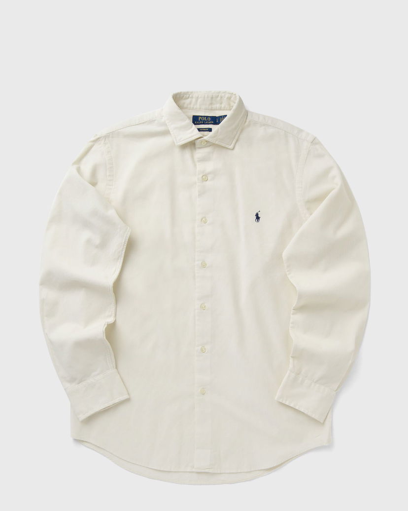 Skjorte Polo by Ralph Lauren Custom Fit Corduroy Sport Shirt Hvid | 710P00518012