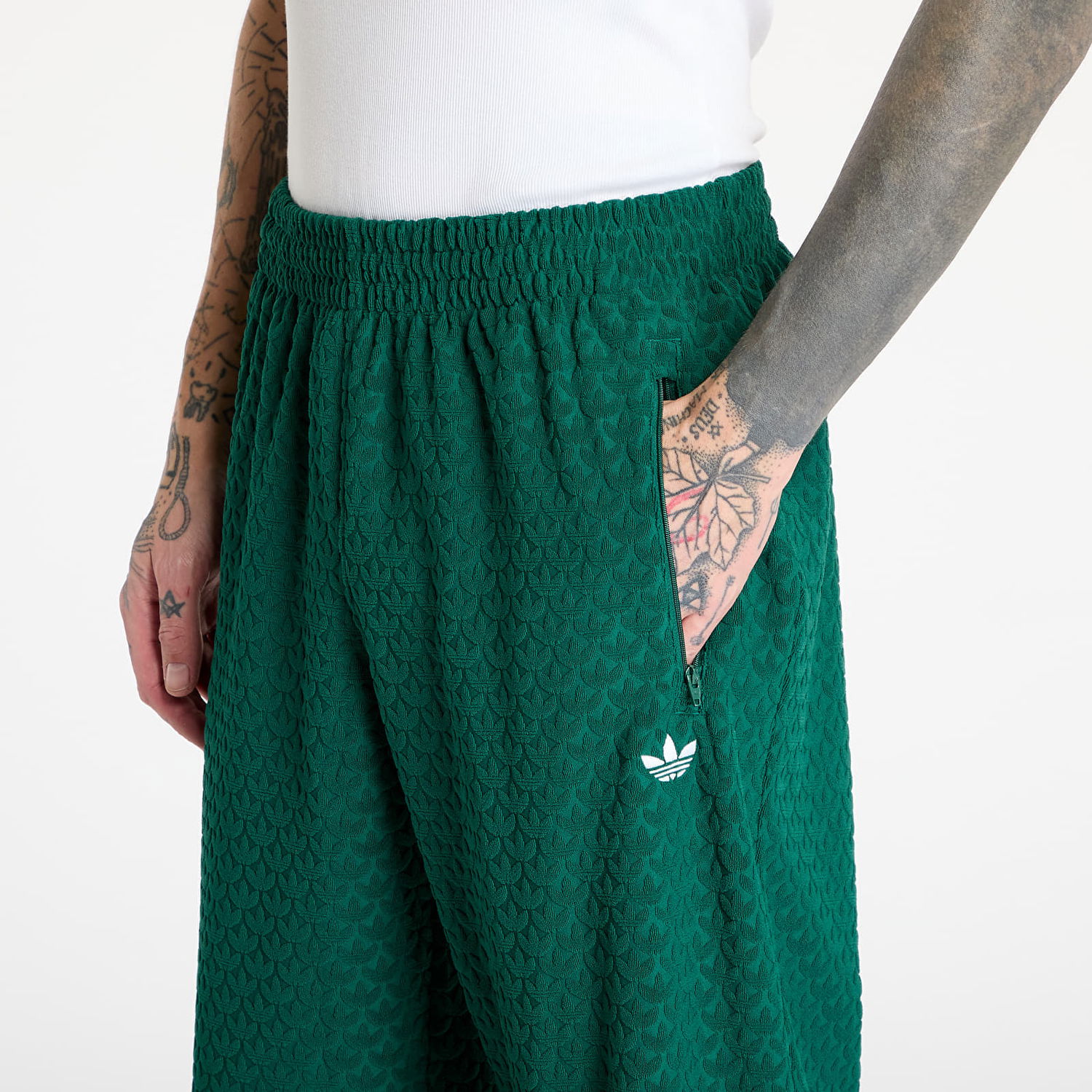 Bukser adidas Originals Green Embroidered Logo Track Pants Grøn | JD0699, 1