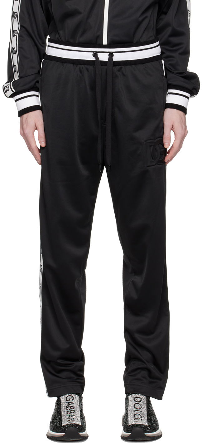 Joggingbukser Dolce & Gabbana Black Embossed Lounge Pants Sort | GVETAZHU7B7, 0