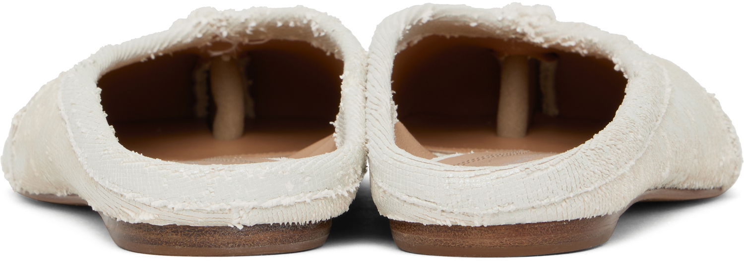 Tøj Maison Margiela Maison Margiela Tabi Ballerina Mules Hvid | S39WZ0105 P8159, 1