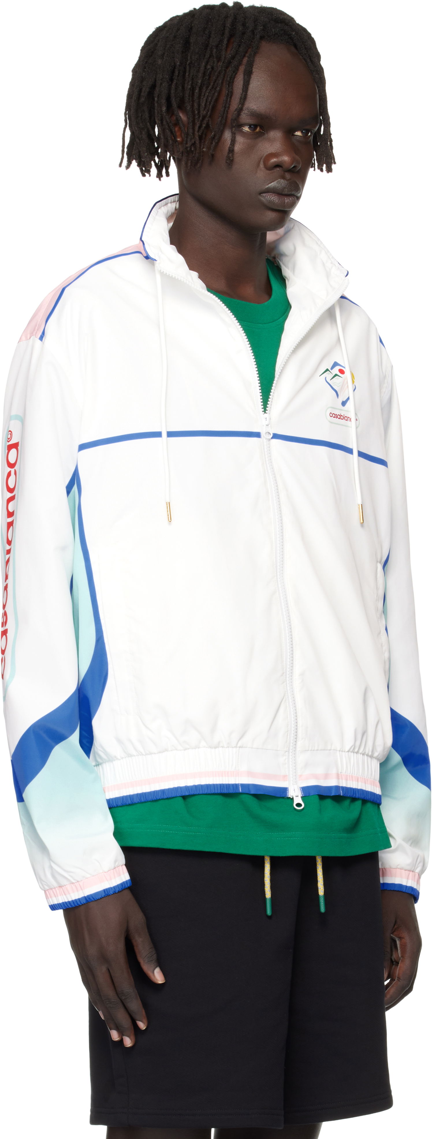 Vindjakke Casablanca Casablanca Casa Sportif Windbreaker Jacket Hvid | U-MPF25-JK-033-01, 1