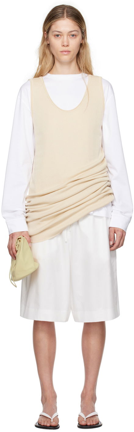 Tanktop The Row Beige Sleeveless Midi Dress Beige | 8047-Y733