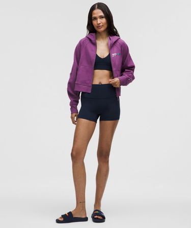 Sweatshirt lululemon Oversized Cropped Full Zip Hoodie Lilla | prod20000051, 1
