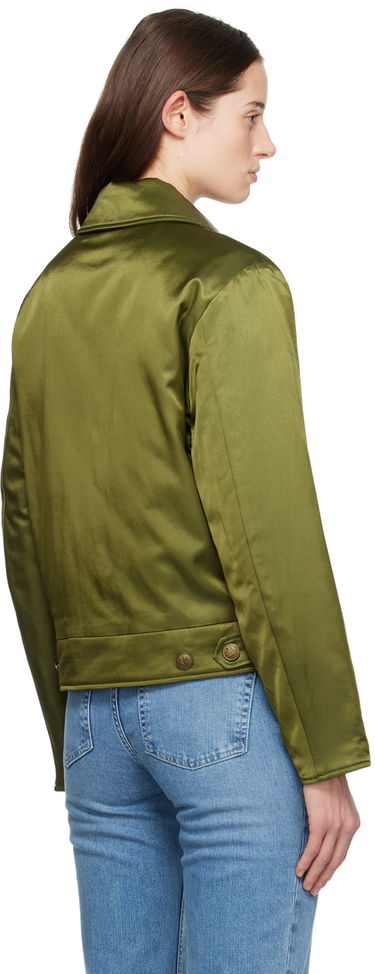 Jakke rag & bone Rag & Bone Women's Satin Bomber Jacket Grøn | WAW23H2009KM09, 2