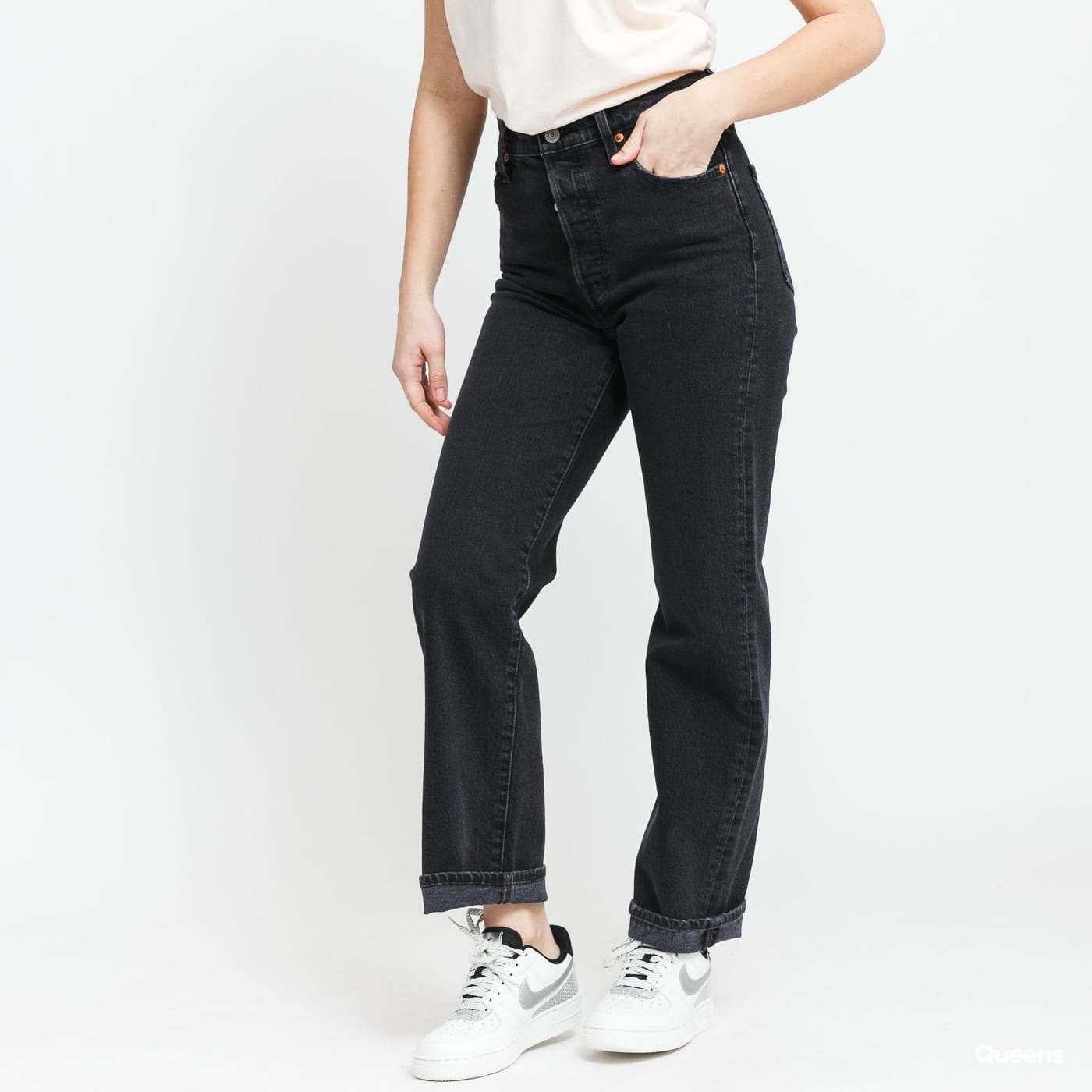 Jeans Levi's Ribcage Straight ankle Sort | 72693-0037, 0