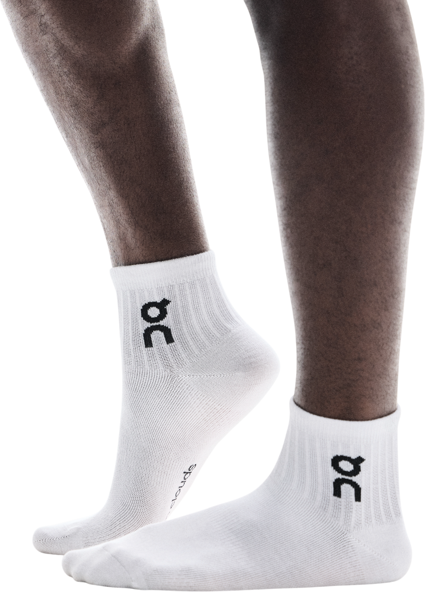 Sokker On Running Running Logo Mid Socks Hvid | 2uf10520069, 0
