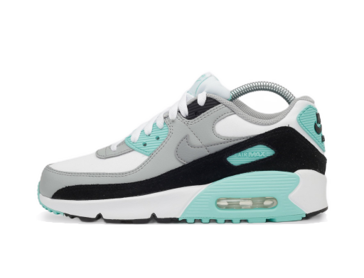 Sneakers og sko Nike Air Max 90 Leather "Hyper Turquoise" GS Hvid | CD6864-102