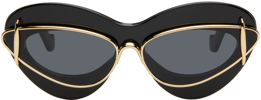 Solbriller Loewe Cat-Eye Double Frame Sunglasses Sort | LW40119I 192337151095, 0