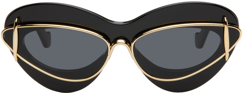 Solbriller Loewe Cat-Eye Double Frame Sunglasses Sort | LW40119I 192337151095