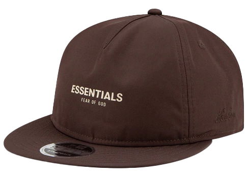 Kasket Fear of God New Era x Retro Crown 9Fifty A-Frame Hat Walnut Brun | 60224491, 0