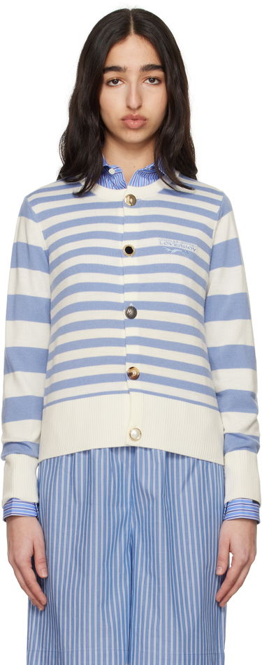Sweater Charles Jeffrey Loverboy Charles Jeffrey LOVERBOY Striped Knit Cardigan Blå | 54090201, 0