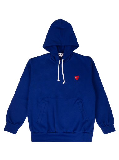 Sweatshirt Comme des Garçons Play Heart Hoodie Mørkeblå | az t172 051 2