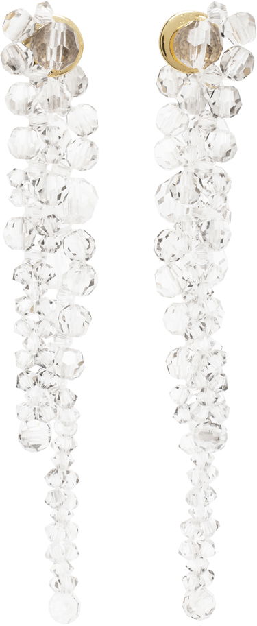 Øreringe Simone Rocha Simone Rocha Double Pierce Through Drip Earrings Hvid | ERG520 0903, 0