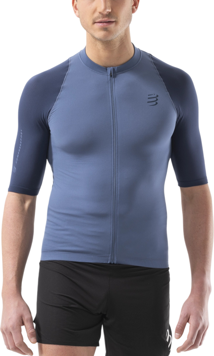 Jersey Compressport Trail Racing Postural Short Sleeve Top Blå | atsm4905122, 0