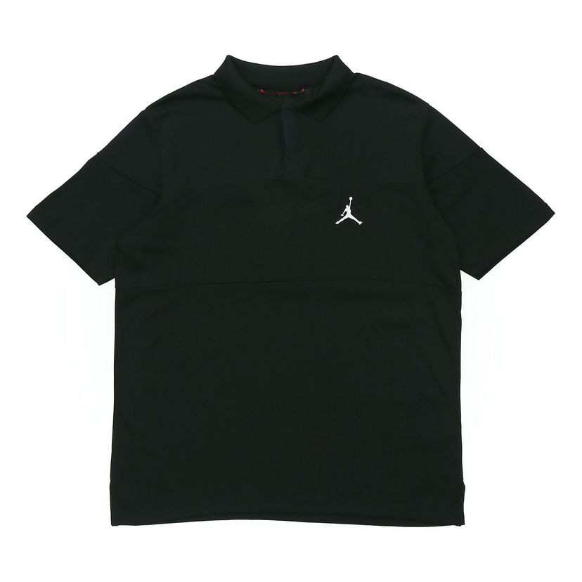 Polo skjorte Jordan Jordan Jumpman Short Sleeve Polo Shirt Sort | CJ4705-010