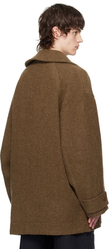 Frakker LEMAIRE Lemaire Short Duffle Coat Brun | CO1089 LF504, 2