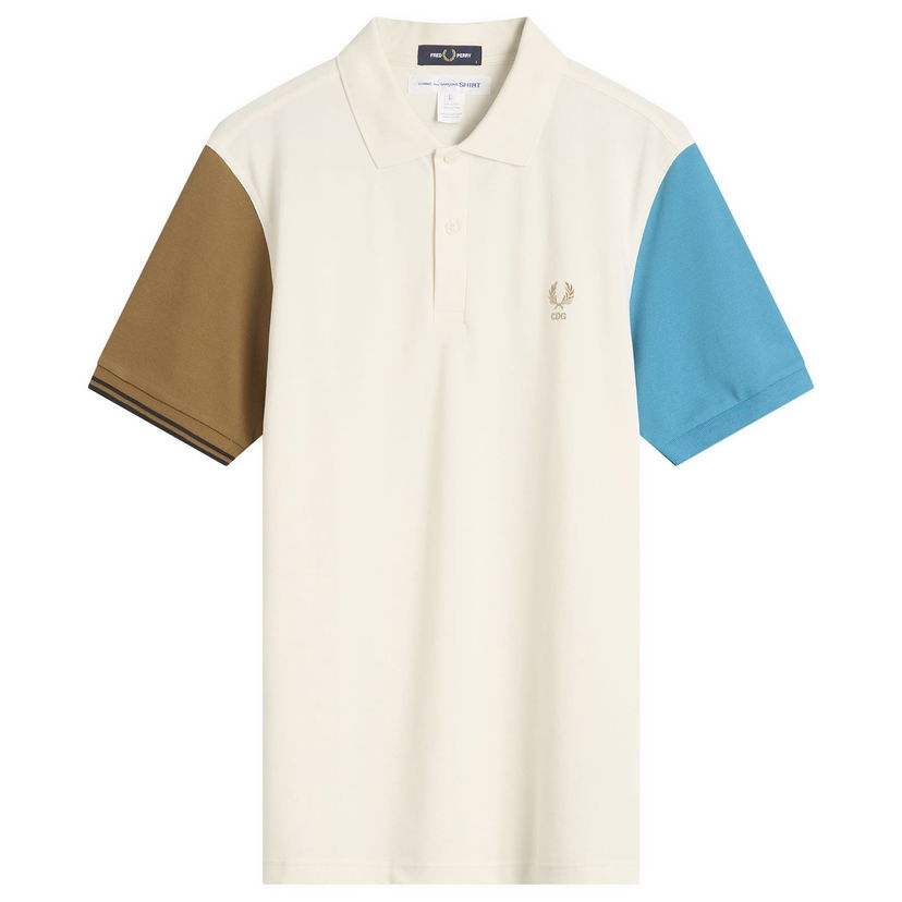 Polo skjorte Comme des Garçons SHIRT X Fred Perry Polo Shirt Beige | FP-T503-051-1