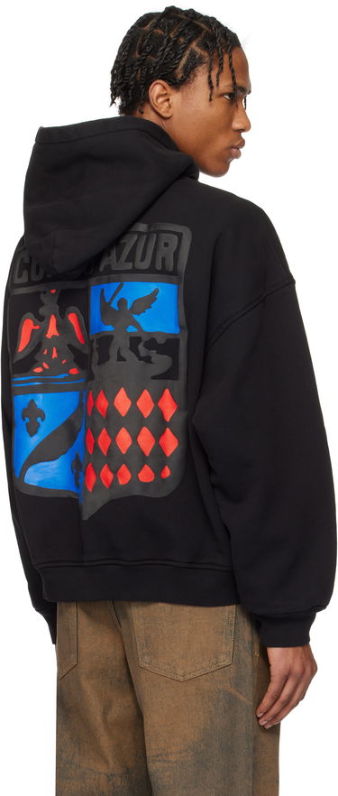 Sweatshirt Rhude Rhude Crest Oversized Hoodie Sort | RHPS25HO03012, 2