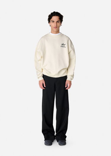Sweatshirt AXEL ARIGATO Cream Relaxed-Fit Sweatshirt Hvid | A3000001, 4