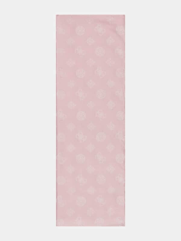 Tørklæde GUESS Jorah 4G Peony Logo Scarf Lyserød | AW5151COT03, 0