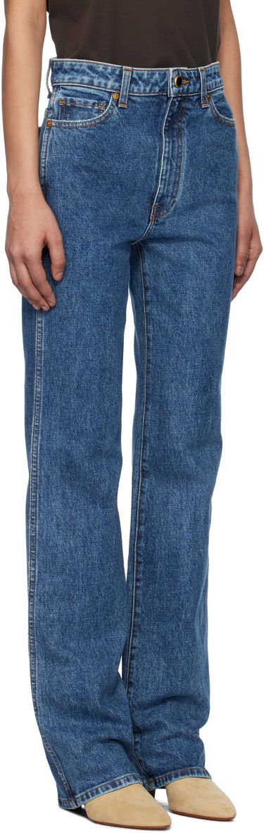Jeans Khaite Khaite Vivian Straight Leg Jeans Blå | 1033916009, 4